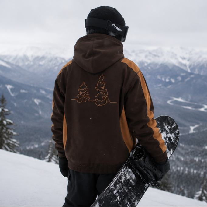 Brown Pine Hoodie