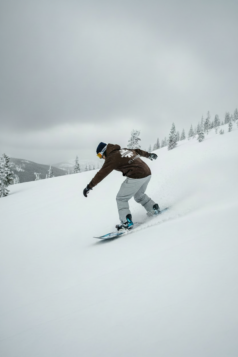 Snowboarder in WINTERBOUND Hoodie